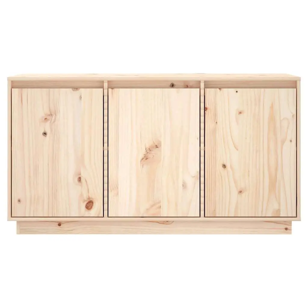 Storage Sideboard 111 cm Wide, Brown Solid Wood Pine