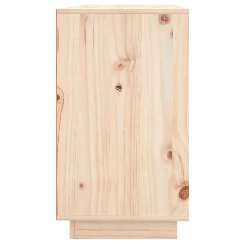 Storage Sideboard 111 cm Wide, Brown Solid Wood Pine
