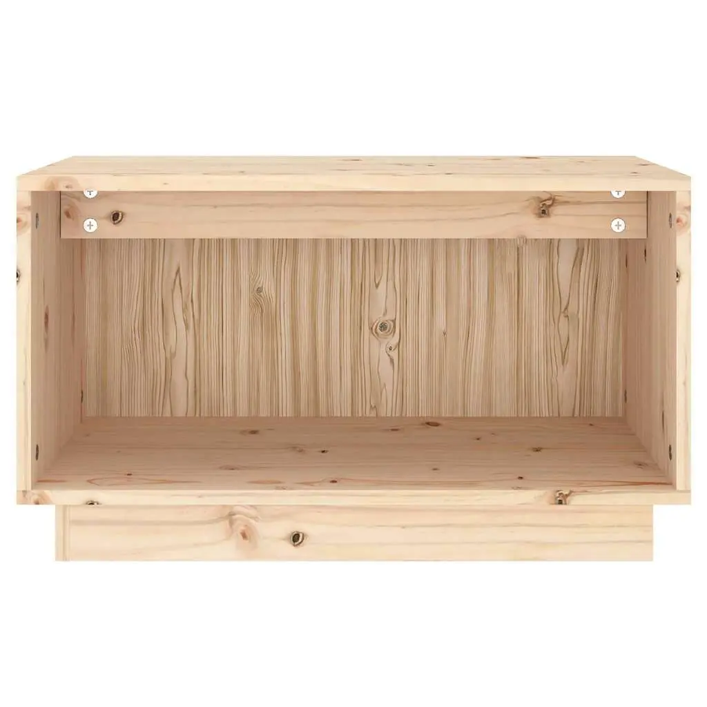 60x35x35 cm Pine Wood TV Cabinet with Ample Storage