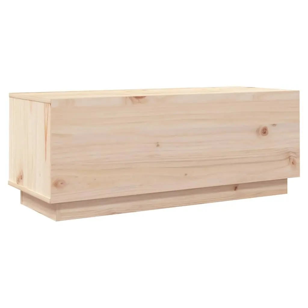 TV Cabinet 90x35x35 cm Solid Pine Wood Storage Unit Living Room Furniture