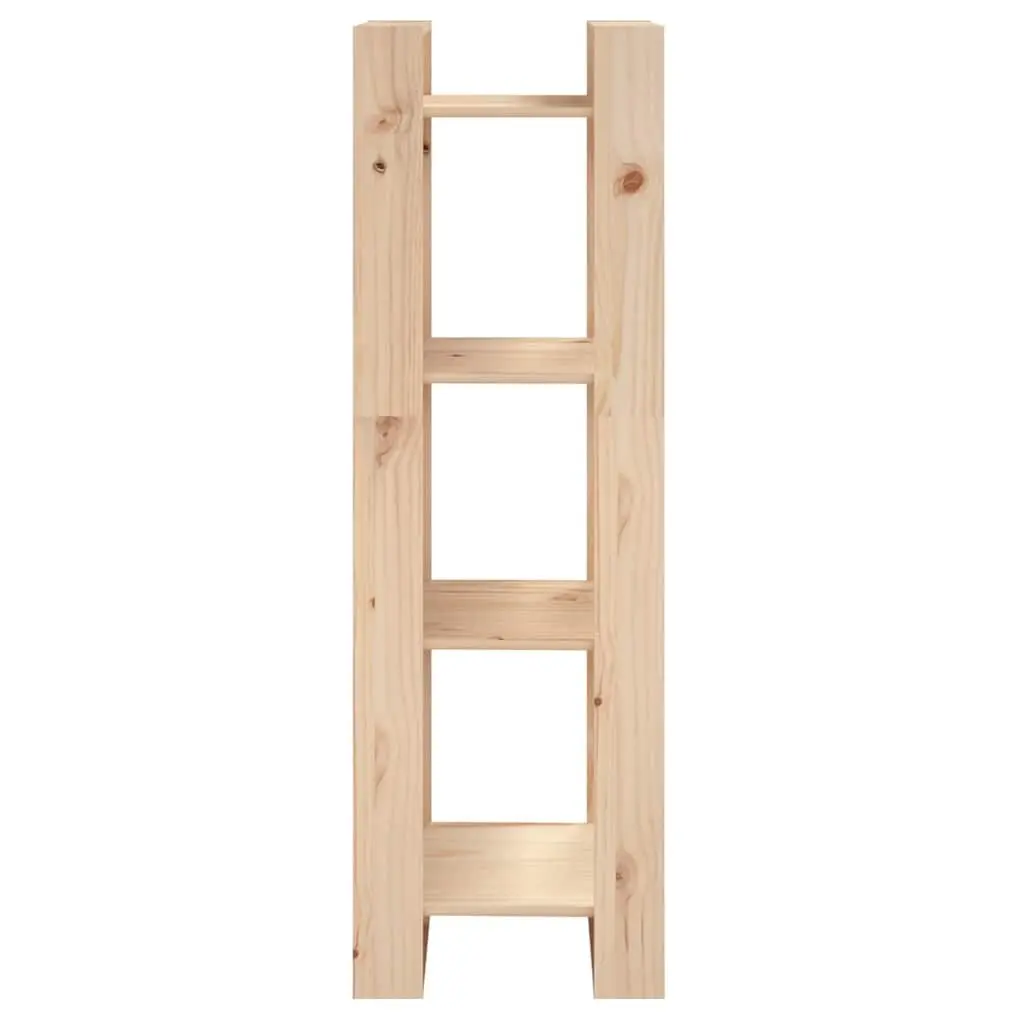 Wooden Book Cabinet Room Divider 41x35x125cm Solid Pine Bookshelf Storage
