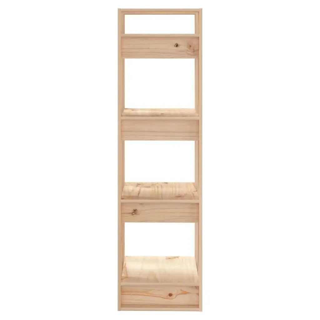 Wooden Book Cabinet Room Divider 41x35x125cm Solid Pine Bookshelf Storage