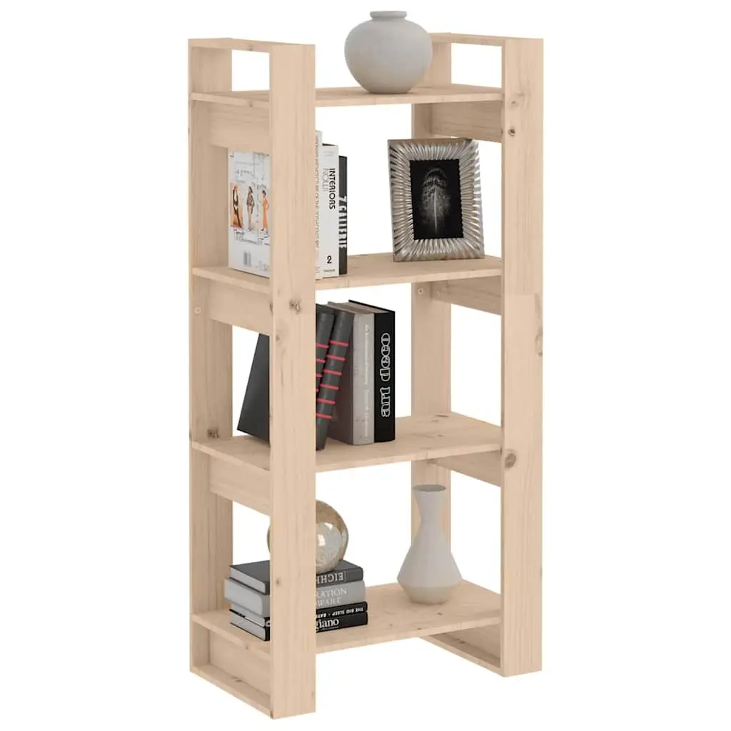 Wood Book Cabinet Storage Divider 125cm Height 60x35cm Brown Multi-Shelf Bookshelf