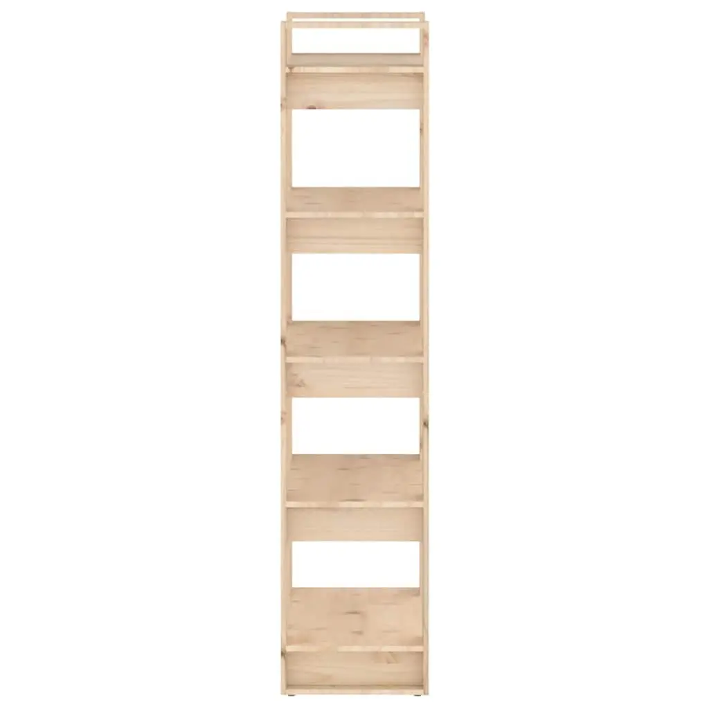 Solid Wood Book Cabinet Room Divider Shelving Unit 60x35x160cm Brown Storage