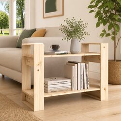 80cm Book Cabinet Dimensions: 80x35x56.5cm, Solid Pine Wood