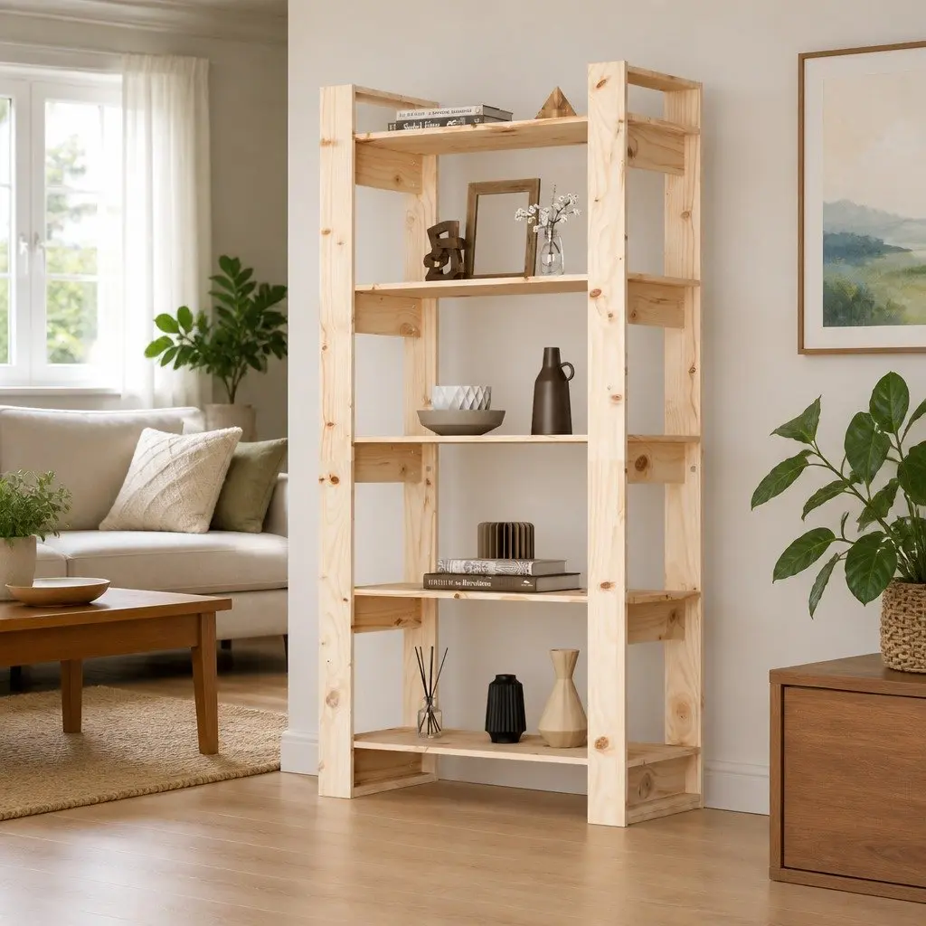 Solid Wood Book Cabinet