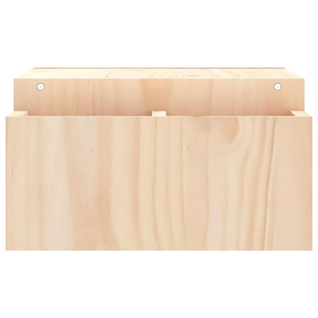 Wooden Monitor Stand 70x27.5x15 cm Solid Pine Storage Riser Computer Desk