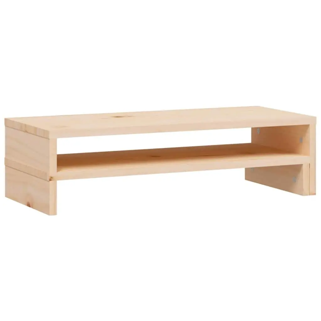 Wooden Monitor Stand Adjustable Computer Riser Desk Organiser 52 to 101 cm