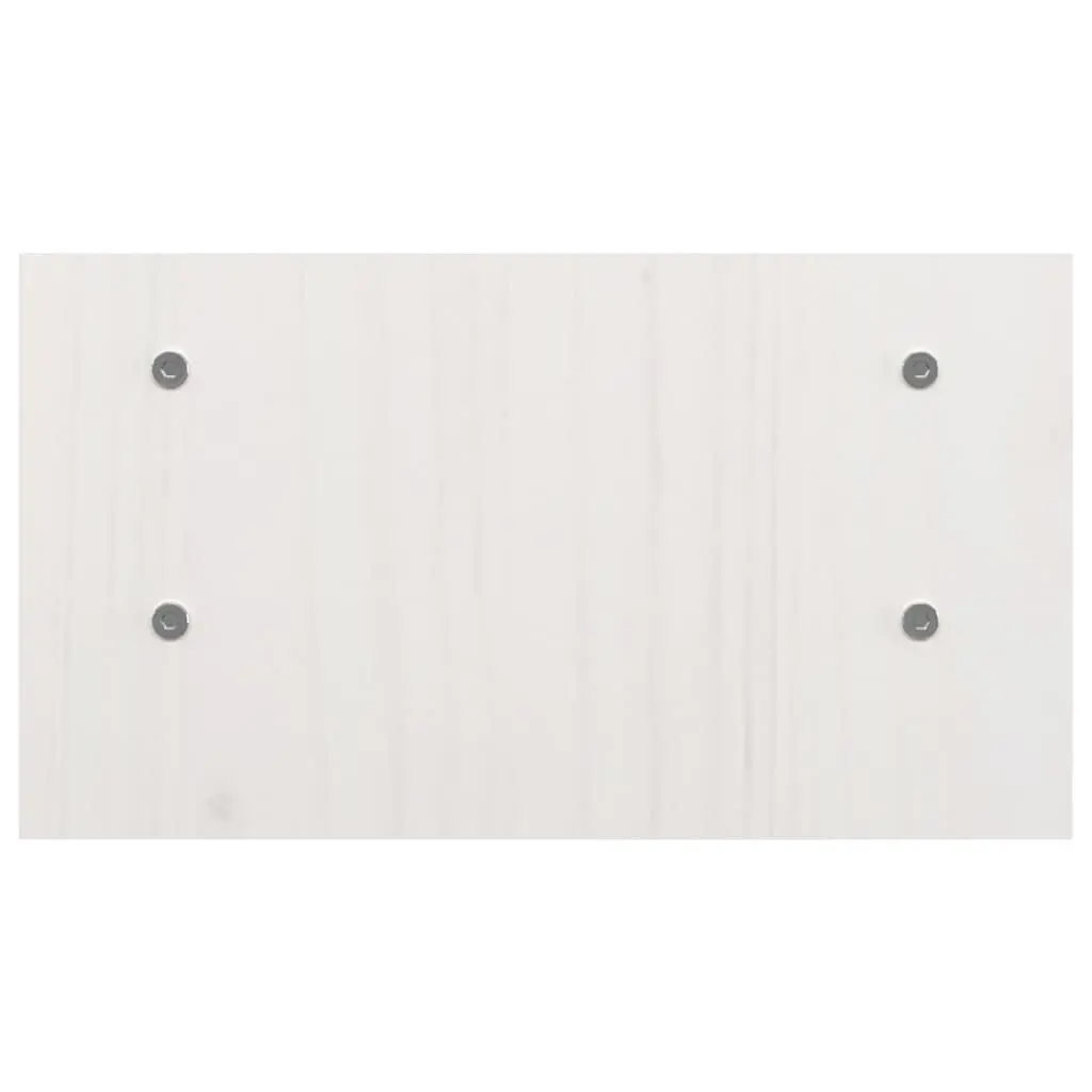 Wooden Monitor Stand White 50x27x15 cm Solid Pine Wood Computer Riser Desk