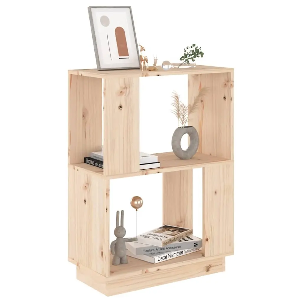 Wooden Book Cabinet with Room Divider Functionality