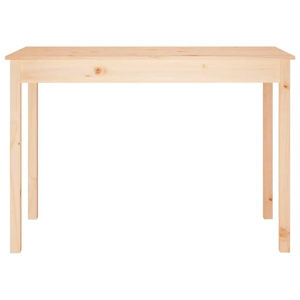 Solid Wood Pine Dining Table 110x55x75cm Brown Kitchen Room Furniture