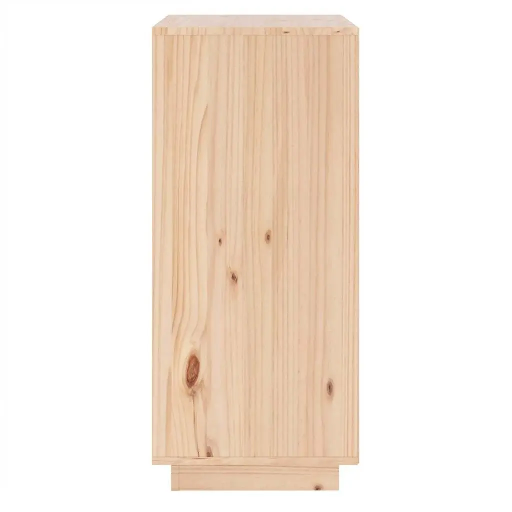 Sideboard 38x35x80 cm Brown Solid Pine Wood Cabinet Storage Living Room