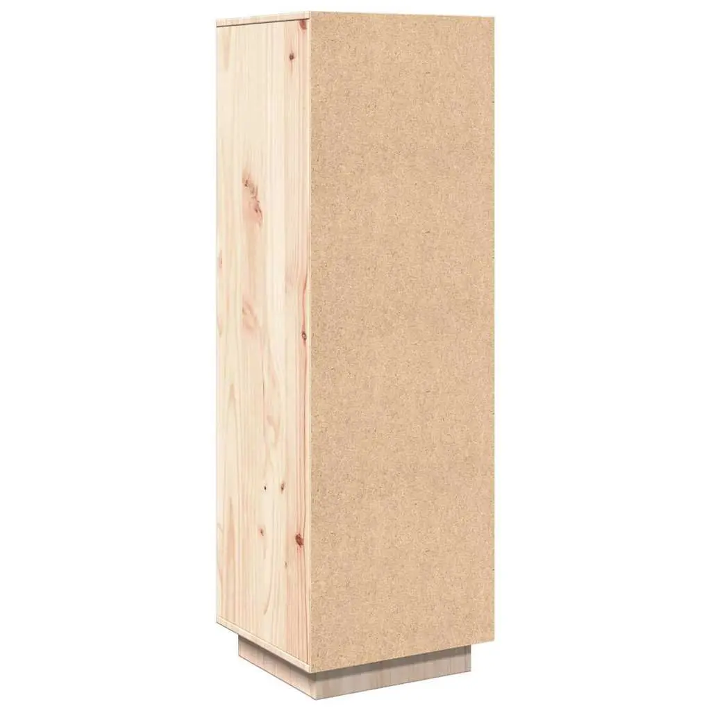 Highboard Cabinet in Solid Pine Wood 38x35x117cm with Storage