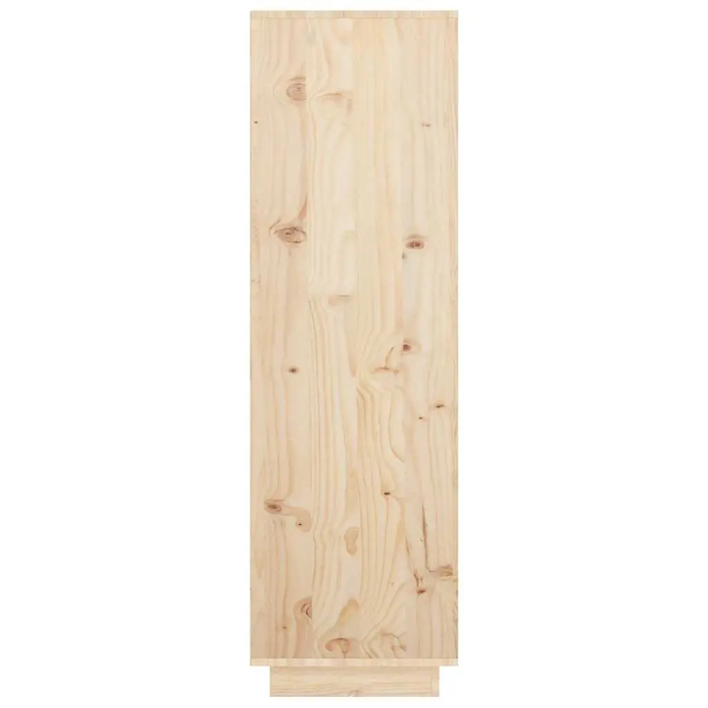 Highboard Cabinet in Solid Pine Wood 38x35x117cm with Storage