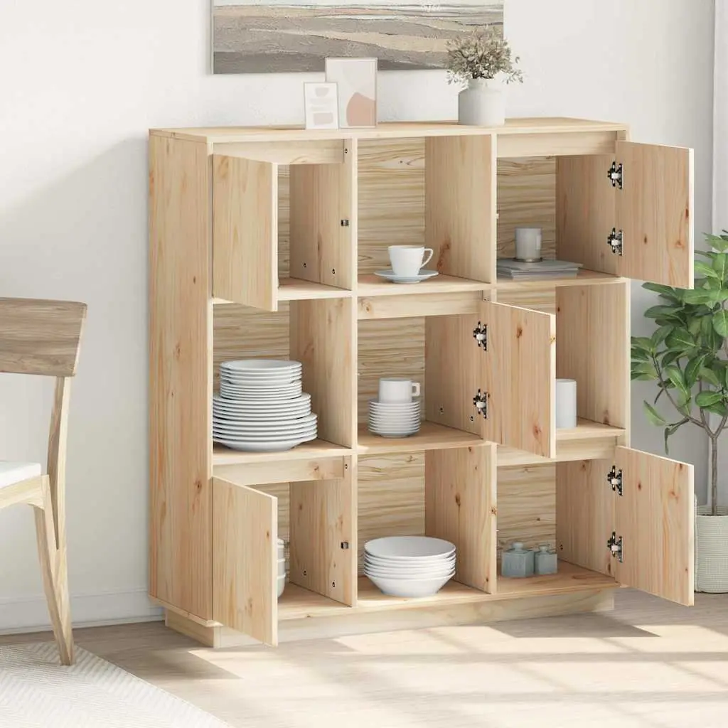 Highboard Cabinet Storage Buffet 110.5x35x117cm 5 Door Furniture
