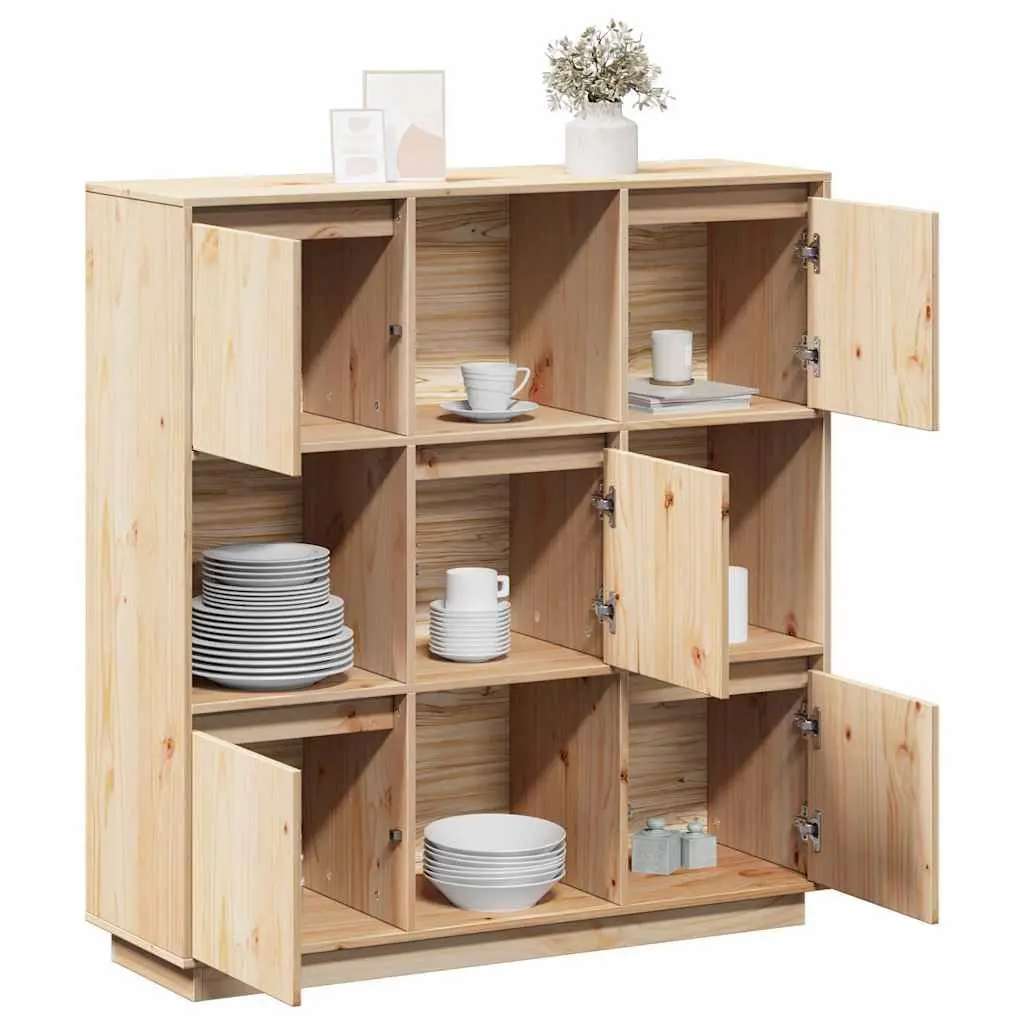Highboard Cabinet Storage Buffet 110.5x35x117cm 5 Door Furniture