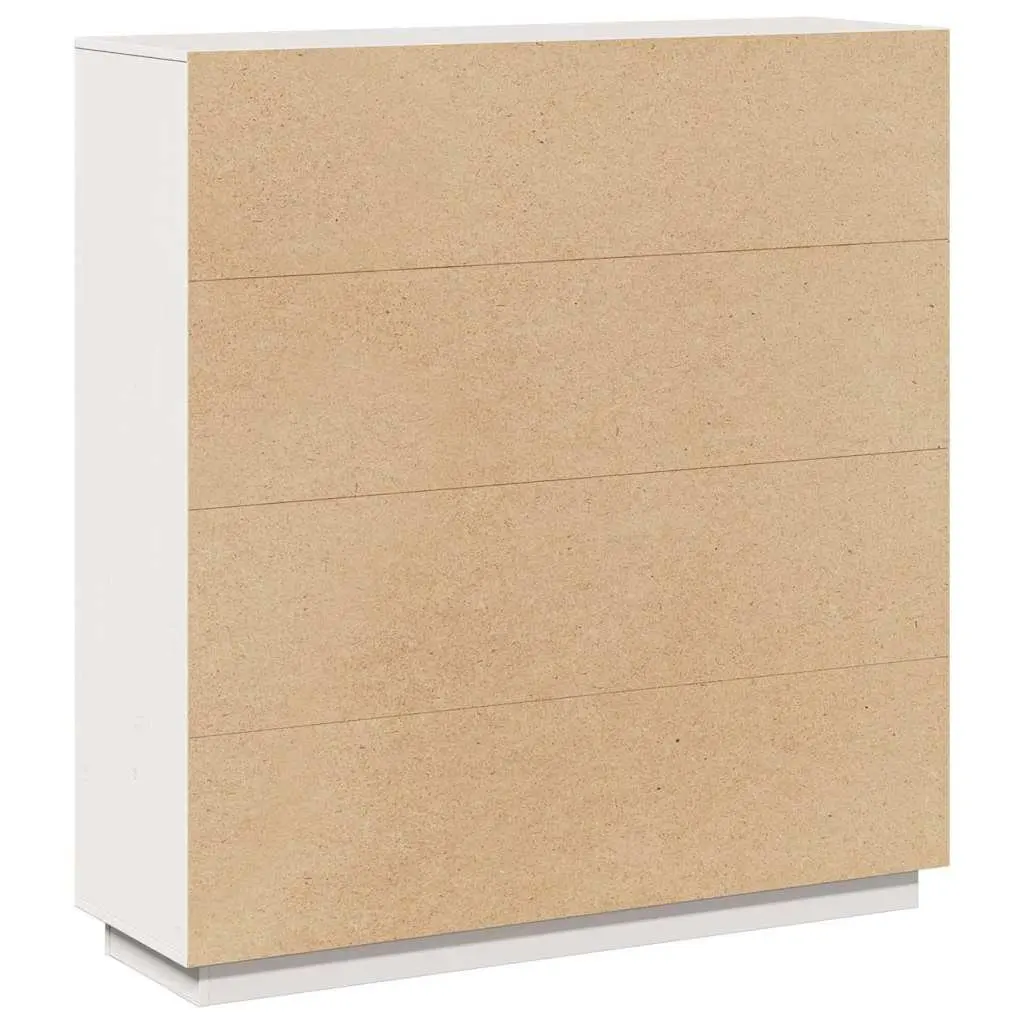 White 5-Door Highboard Storage Cabinet