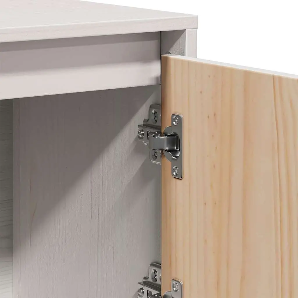 White 5-Door Highboard Storage Cabinet