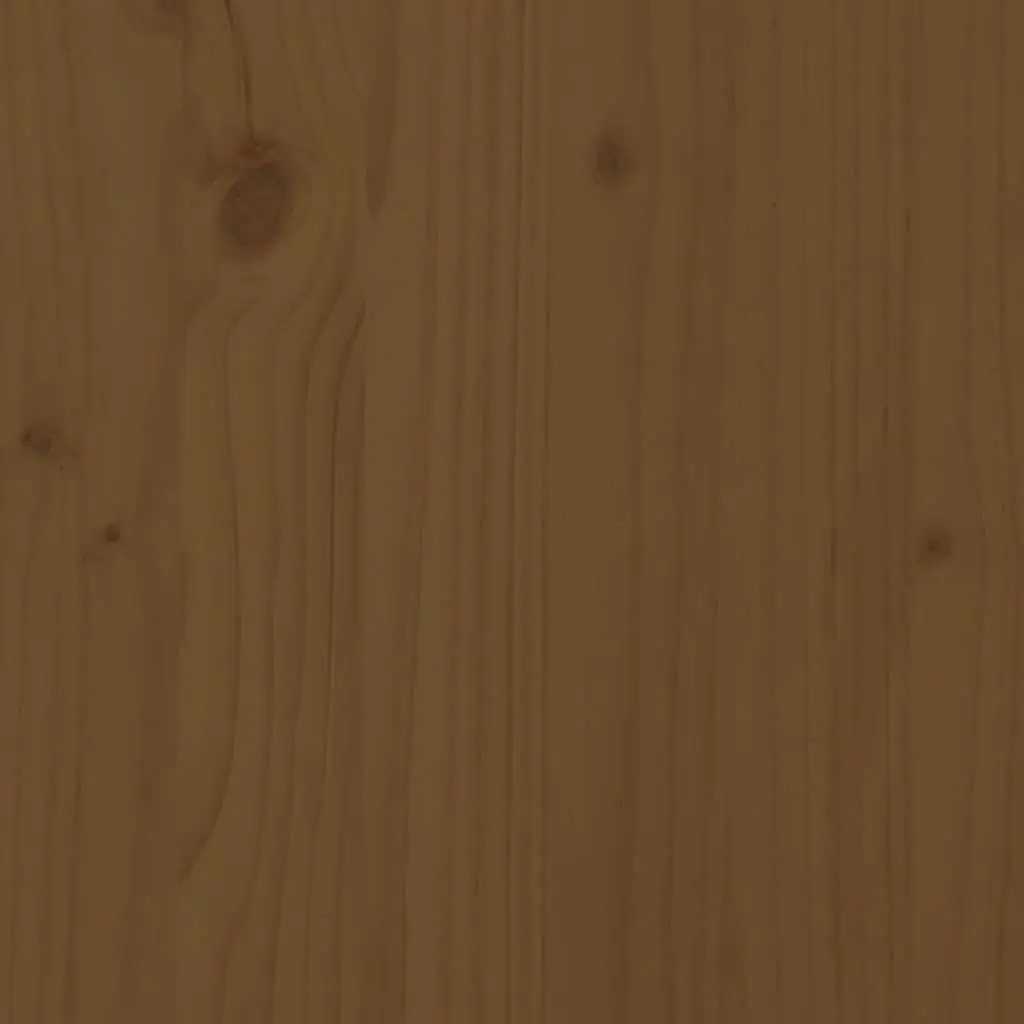 Highboard Storage Cabinet for Home 5 Door Brown Solid Pine Wood