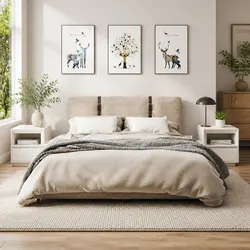 Specifications for White Bedside Cabinets - 60x34x51 cm