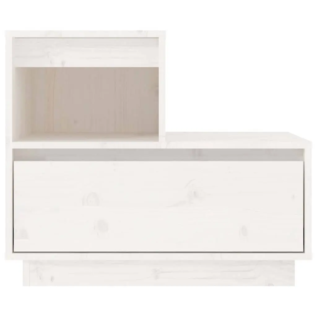 Bedside Cabinets 2 pcs White 60x34x51 cm Solid Pine Wood Storage Nightstand