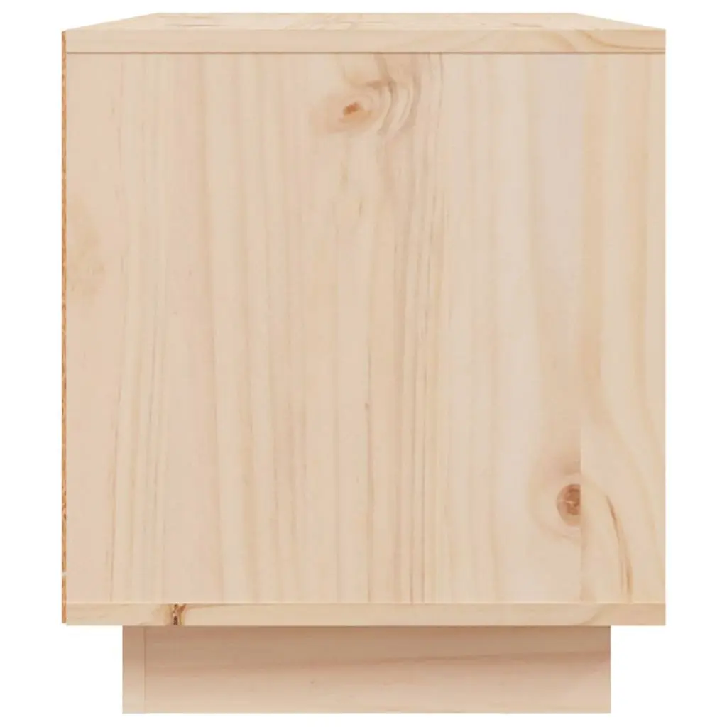 TV Cabinet 80x35x40.5 cm Brown Wooden Media Storage Unit Shelves