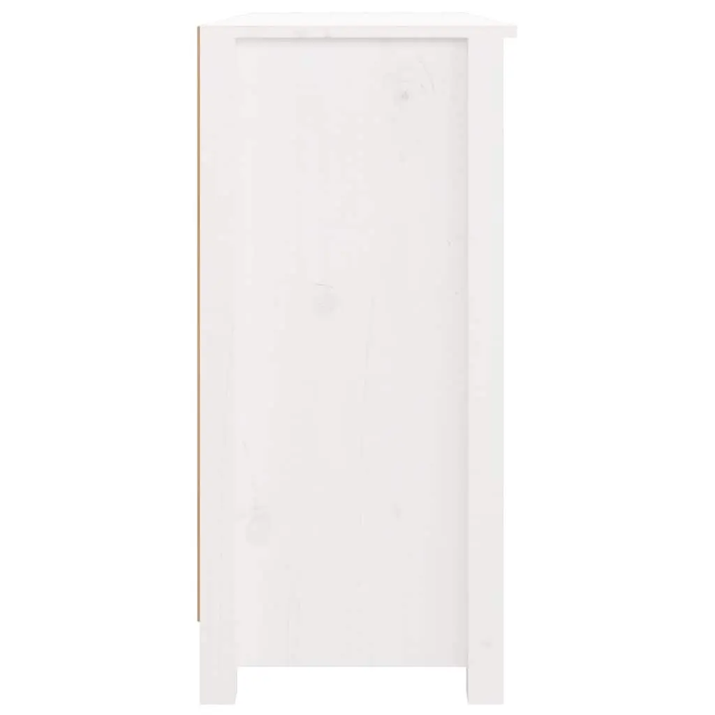 Wooden Sideboard Storage Cabinet 3 Drawers 6 Compartments Living Room White