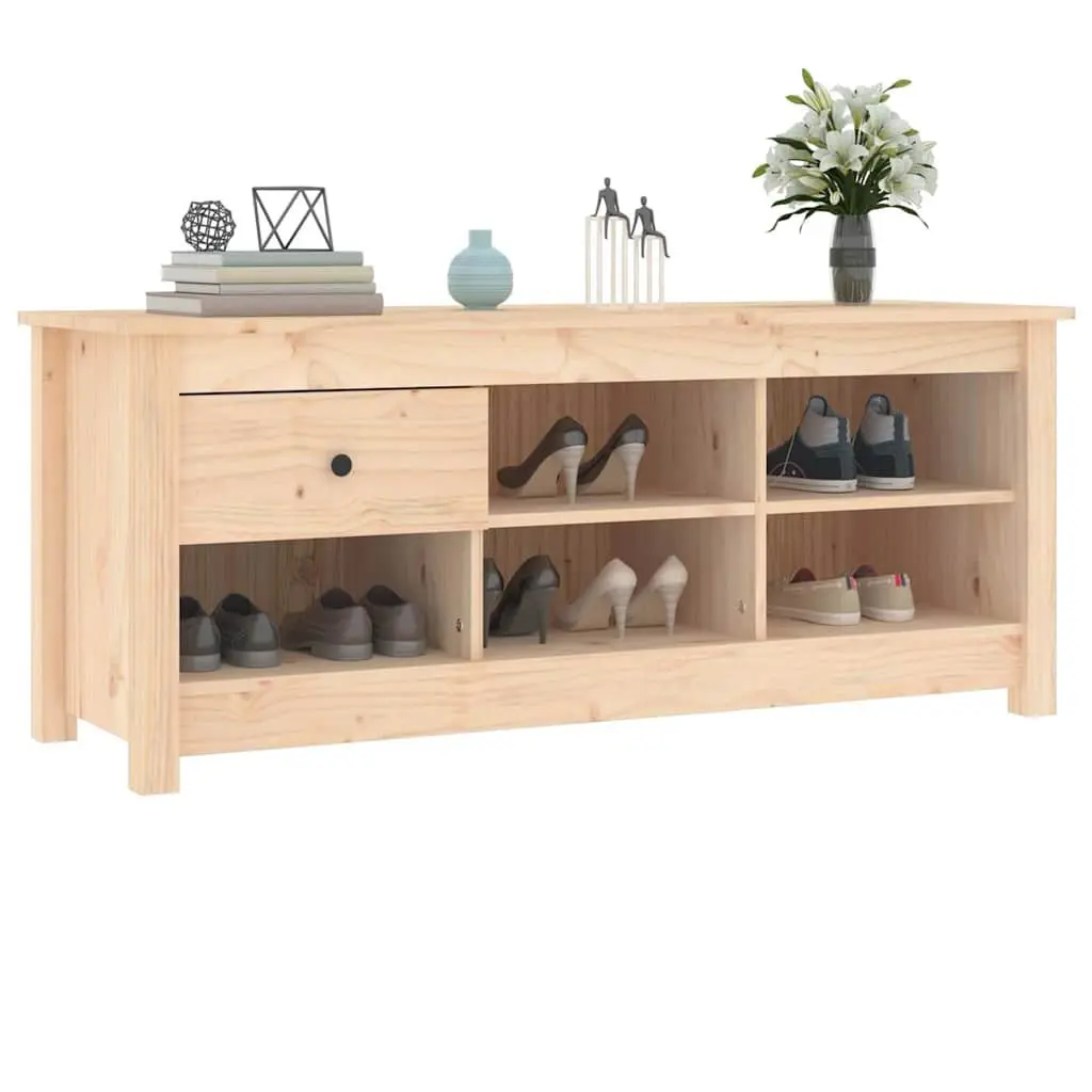 Shoe Cabinet 110x38x45.5 cm Brown Wooden Storage Rack Organiser Cupboard