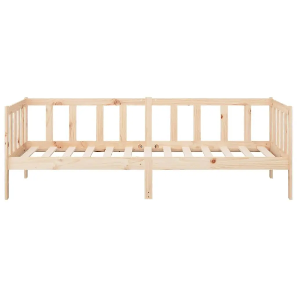 Day Bed Wooden Frame for Guest Bedroom 90x190 cm Pine Wood