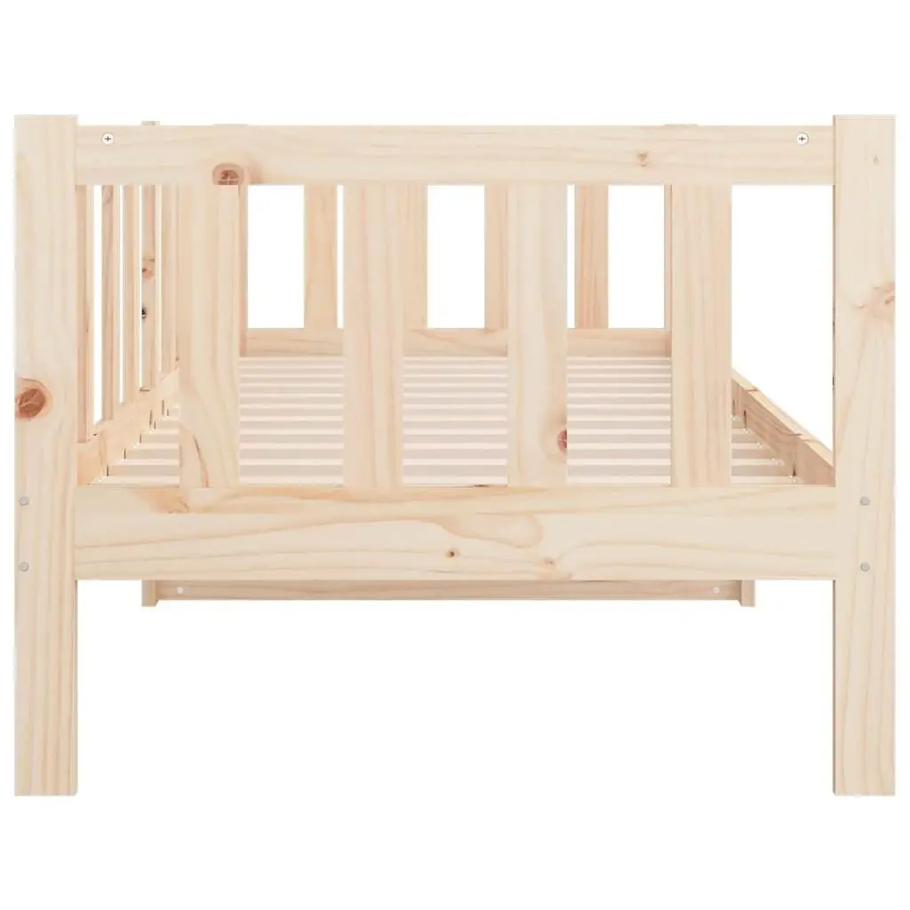 Day Bed Wooden Frame for Guest Bedroom 90x190 cm Pine Wood
