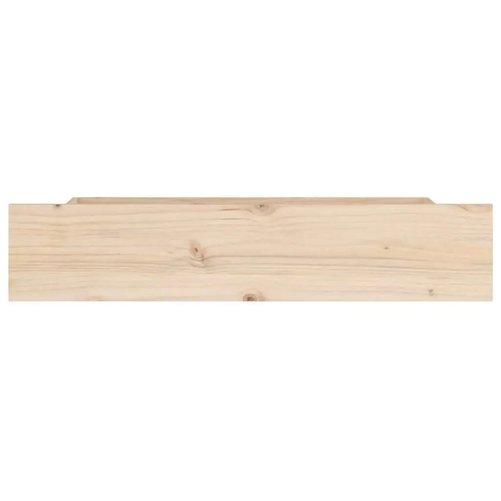 Under Bed Storage Drawers 4 pcs Made from Solid Pine Wood