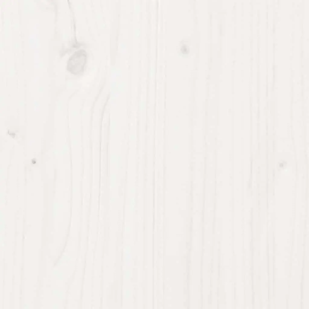White Solid Wood Bed Frame Single 90x190cm