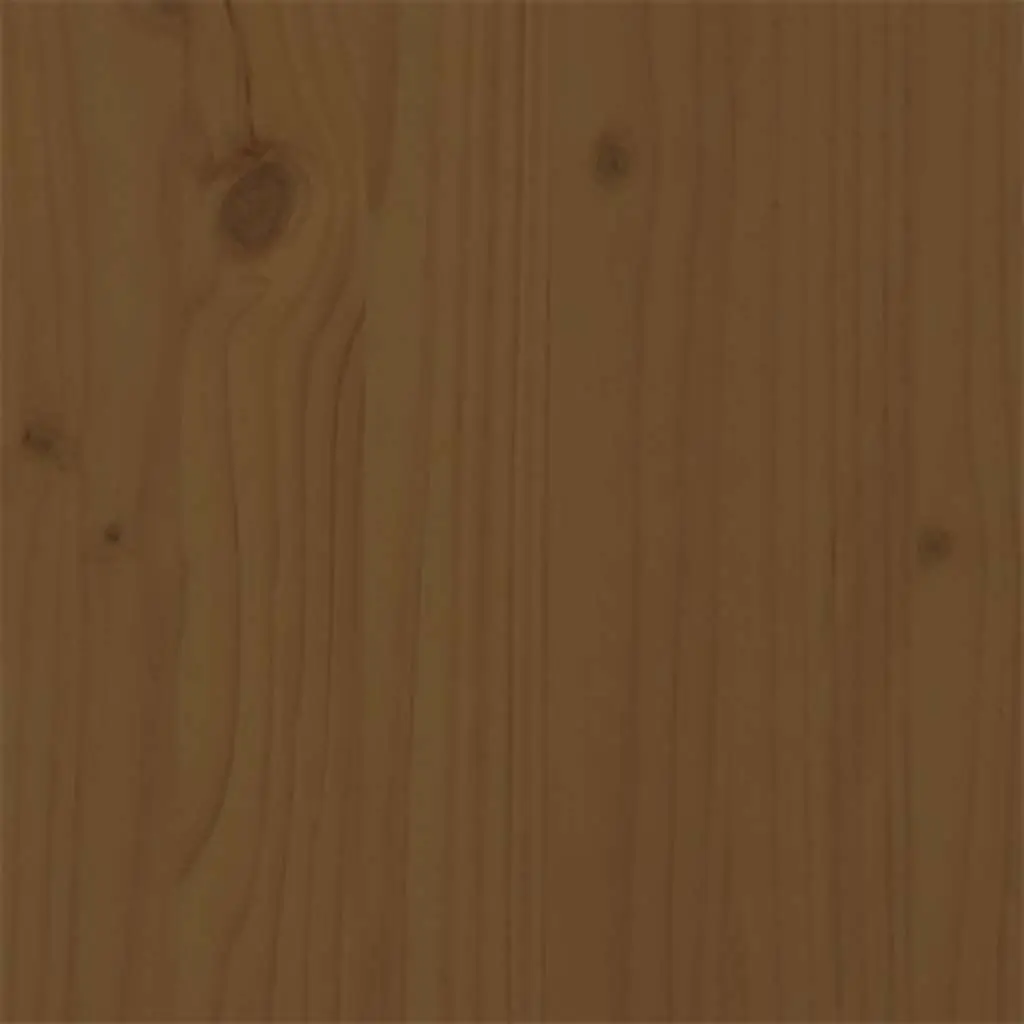 King Bed Frame 183x203cm Solid Wood Wooden Bedroom Furniture Honey Brown No
