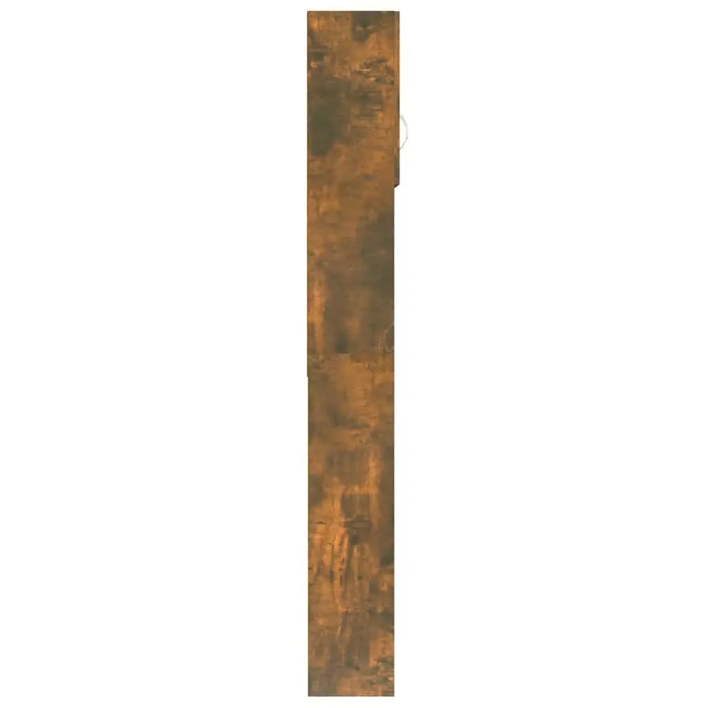 Washing Machine Cabinet Bathroom Storage Smoked Oak 64 x 25.5 x 190 cm