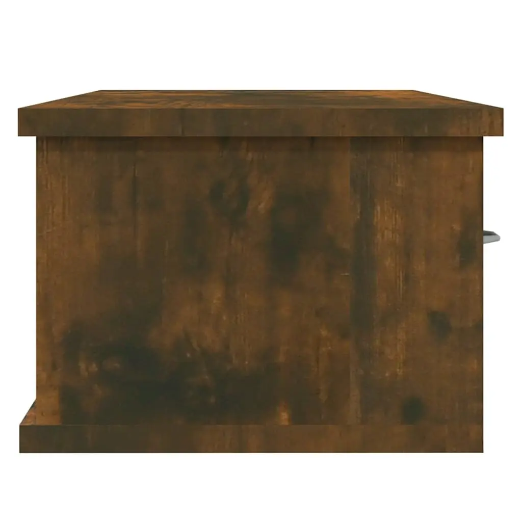 Wall Cabinet for Home Storage 88 x 26 x 18.5 cm Brown 3 Drawers
