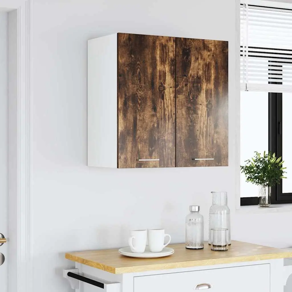 Hanging Cabinet Kitchen Storage Engineered Wood Brown 60x31x60 cm Wall Mount