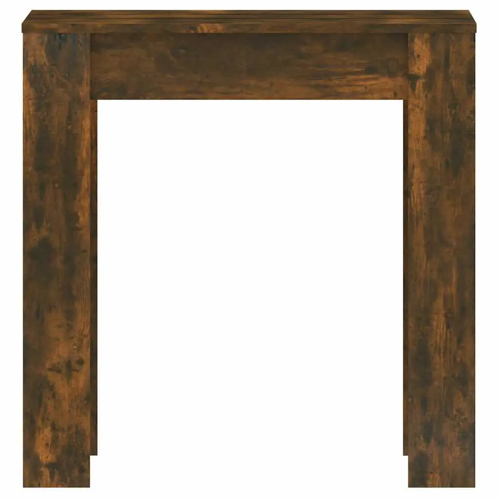 Dining Table Smoked Oak 140cm Engineered Wood Kitchen Furniture Modern Elegance