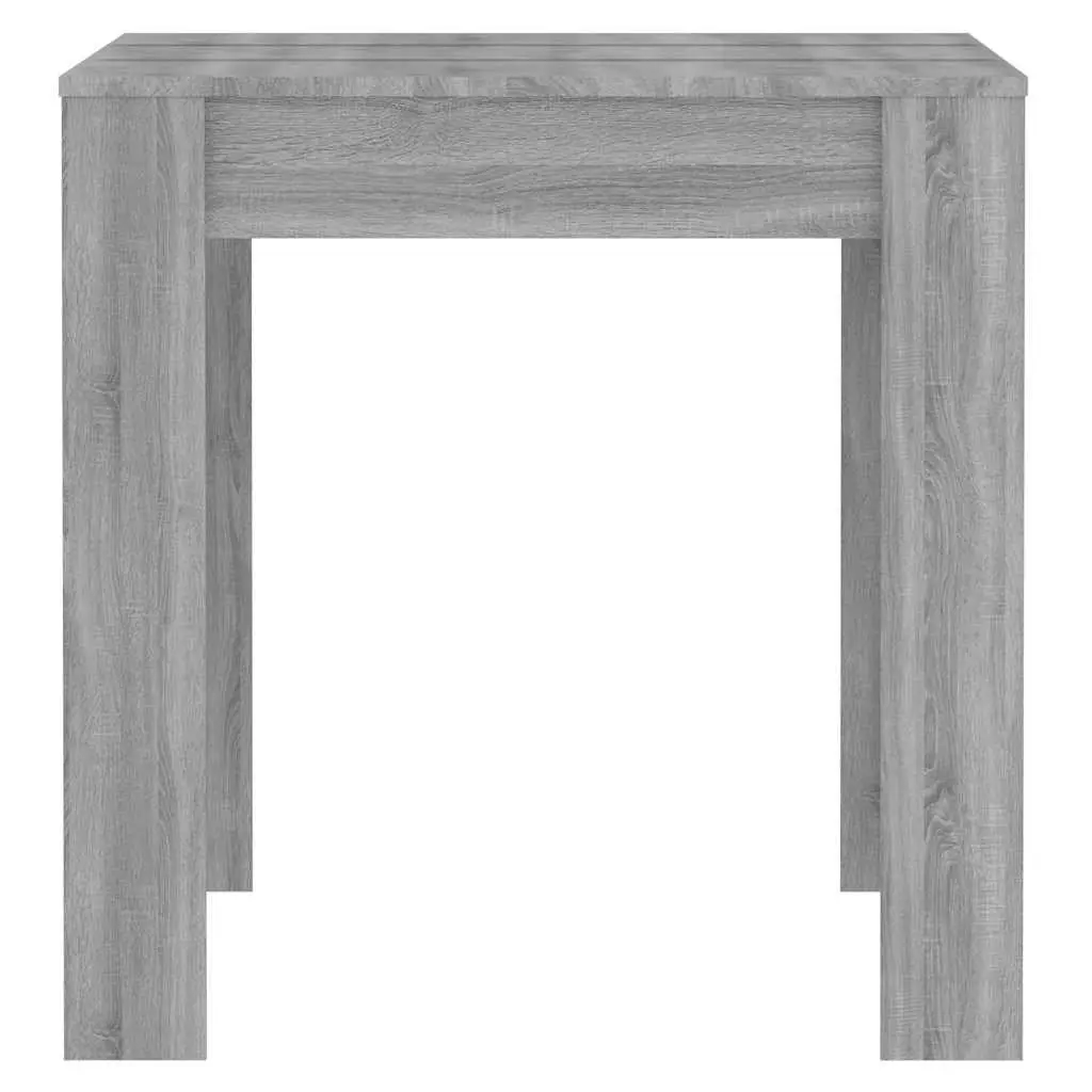 Dining Table Kitchen Room Grey Engineered Wood 140L x 74.5W x 76H cm