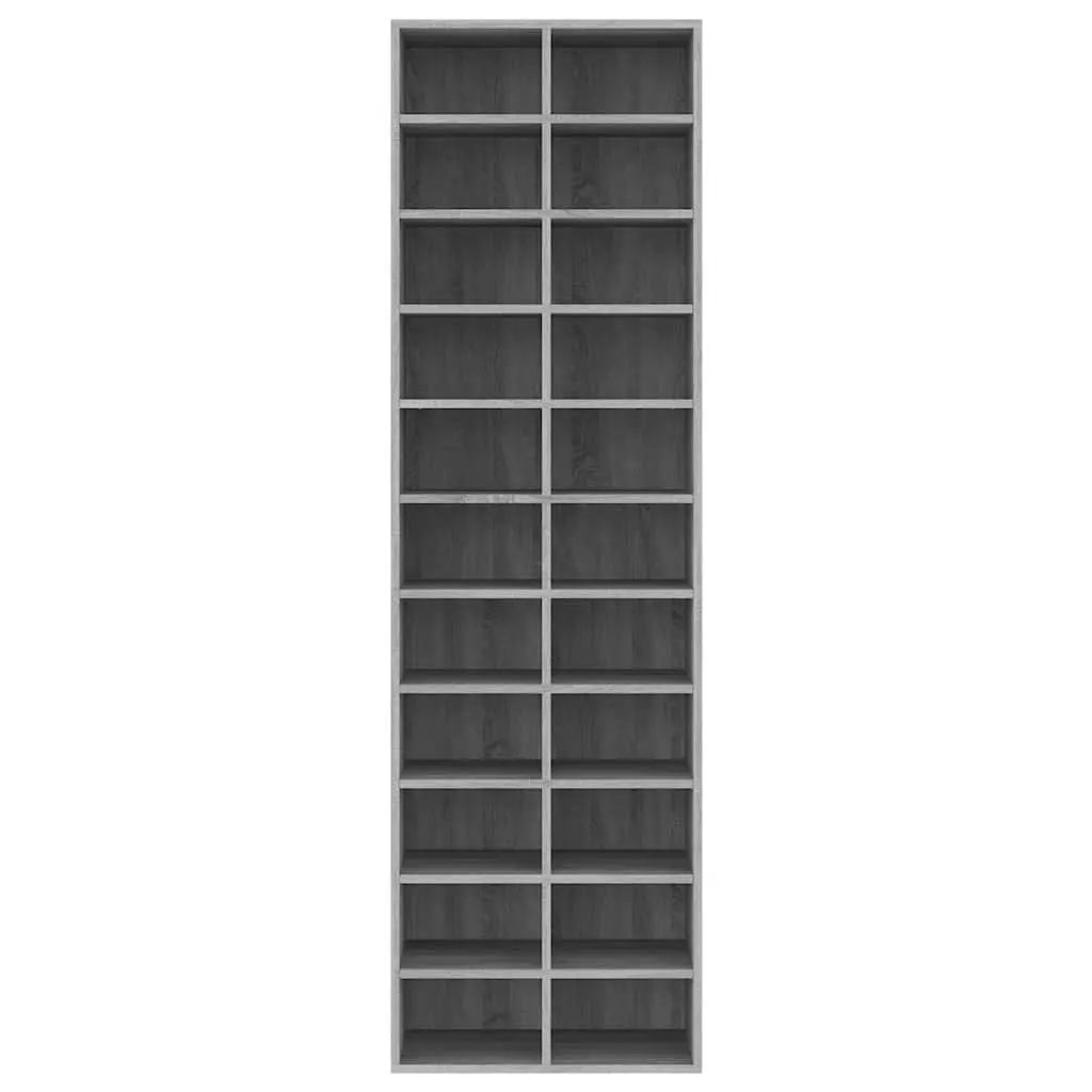 Shoe Cabinet Grey Sonoma Storage Organiser 54x34x183 cm
