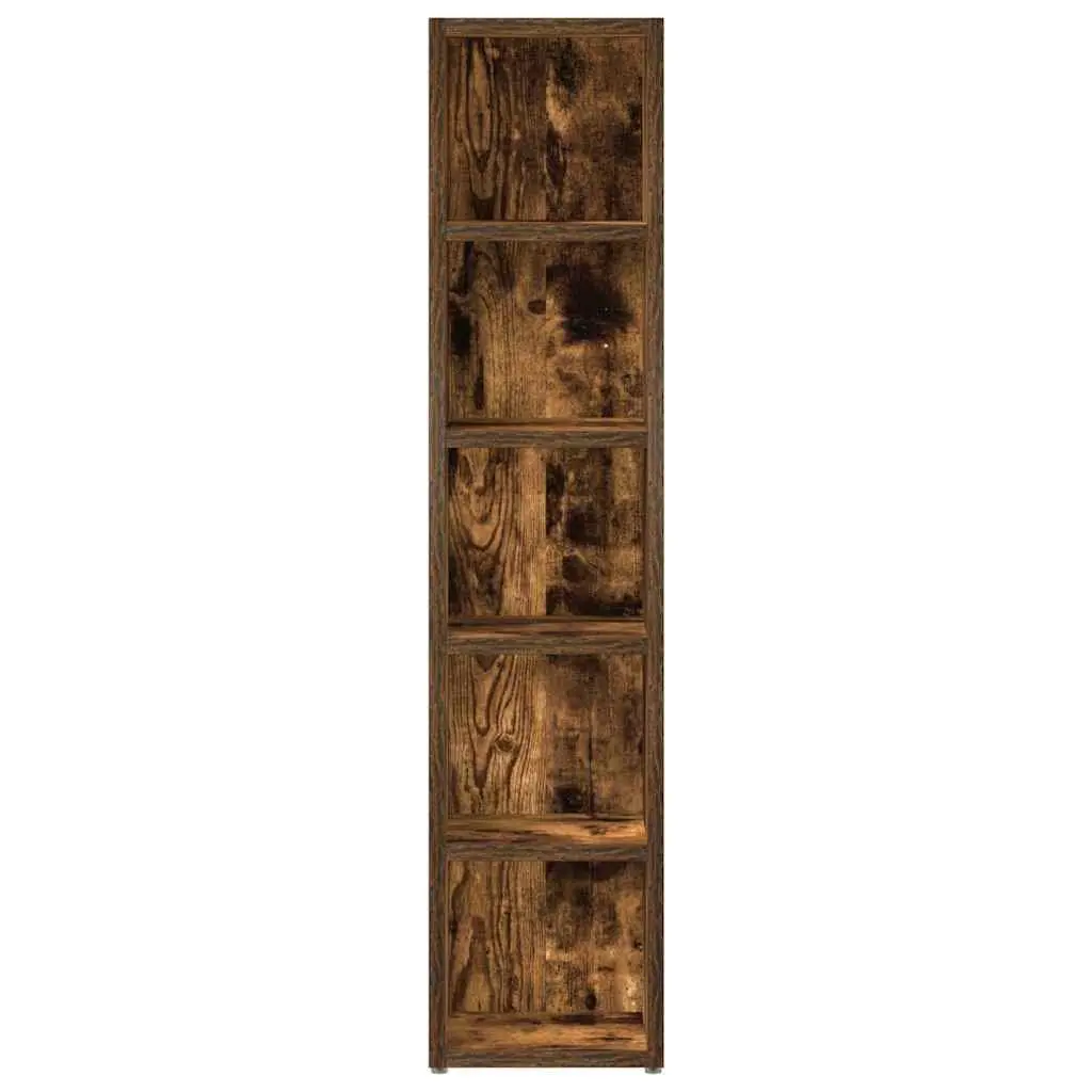 CD Storage Cabinet Living Room 93.5cm Smoked Oak 2 Pieces