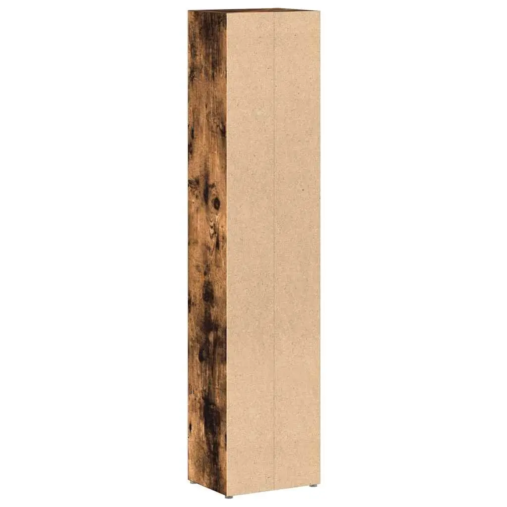 CD Storage Cabinet Living Room 93.5cm Smoked Oak 2 Pieces