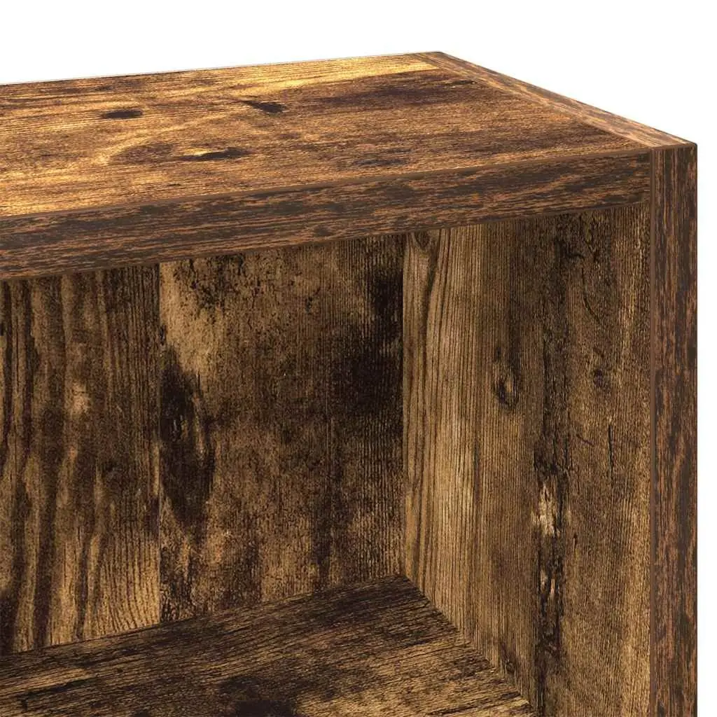 CD Storage Cabinet Living Room 93.5cm Smoked Oak 2 Pieces
