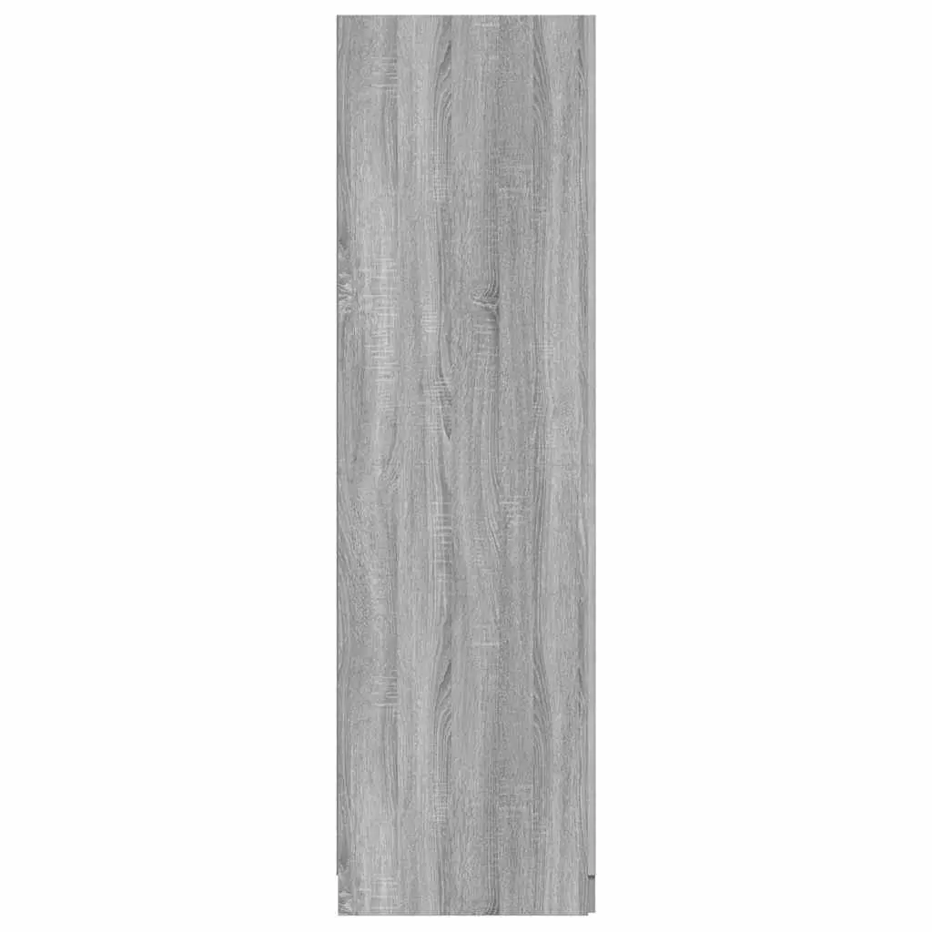 Wardrobe Grey Sonoma 80x52x180 cm with Hanging Rod