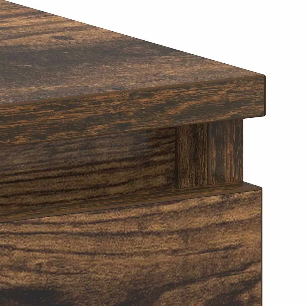 90x45x76 cm Brown Office Desk with 3 Drawers