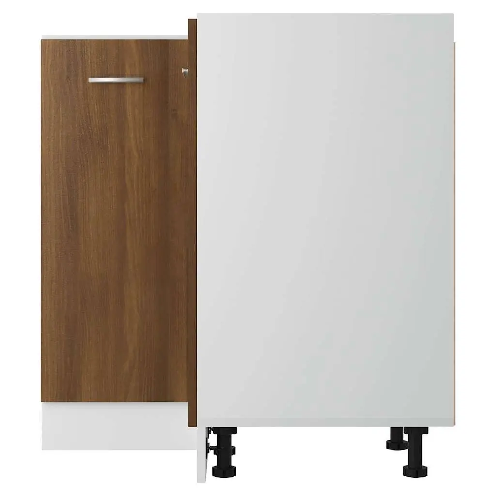 Kitchen Cabinet Brown Oak Storage Cupboard Engineered Wood 75.5x75.5x81.5 cm