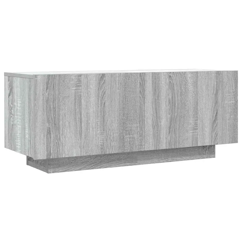 TV Cabinet Grey Sonoma Engineered Wood Media Unit 100W x 35D x 40H cm
