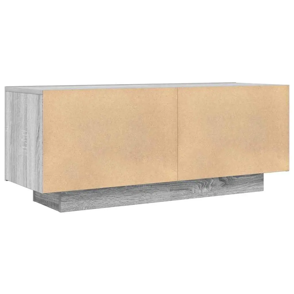 TV Cabinet Grey Sonoma Engineered Wood Media Unit 100W x 35D x 40H cm