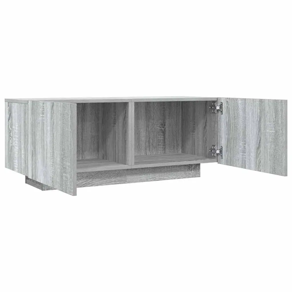 TV Cabinet Grey Sonoma Engineered Wood Media Unit 100W x 35D x 40H cm