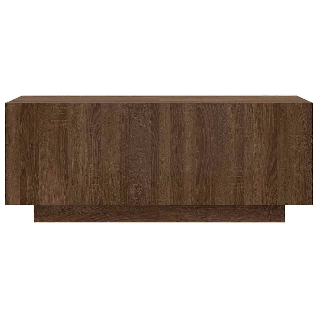 TV Cabinet Living Room Brown Oak Engineered Wood 100x35x40 cm
