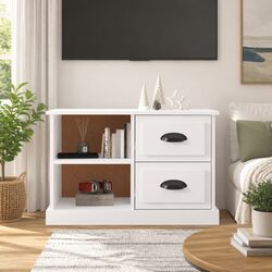 White High Gloss TV Cabinet: Dimensions and Specs